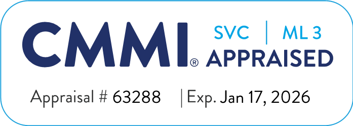 CMMI SVC | ML3 Appraised - Appraisal #63288. Expires Jan 17, 2026